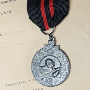 Finland 1939-40 Winter War Medal with Document
