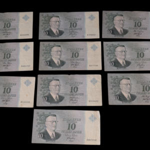 Finland 1963 10 Markkaa without Litt A-series, 10pcs