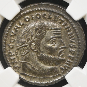 Diocletianus 284-305 jKr., BI Nummus, Nikomedeia, NGC AU