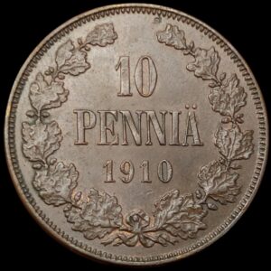 Finland 1910 10 Pennia