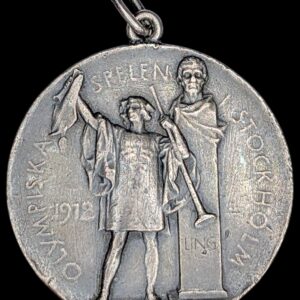 1912 Stockholm Summer Olympics 2nd Place Winner's Silver Medal