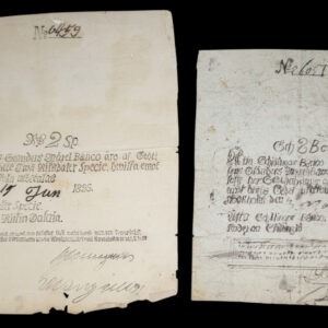 Sweden 1825 2 Riksdaler Specie & 1834 8 Skilling, Old Falsifications