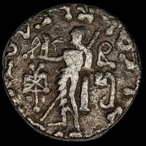 Intialais-skyytit, Azes II 58-12 eKr., AR Tetradrakma