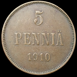 5 Penniä 1910