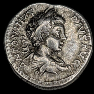 Caracalla 201-206 jKr., AR Denarius, Rooma