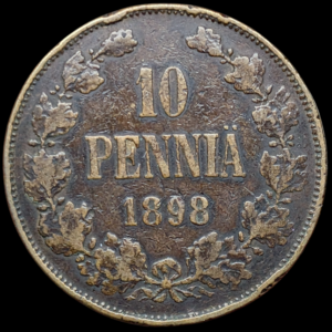 Finland 1898 10 Pennia
