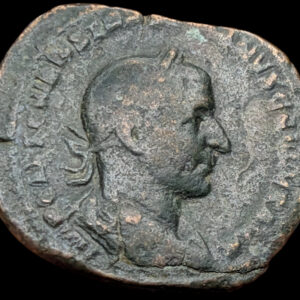 Trebonianus Gallus 251-253 AD, AE Sestertius, Rome