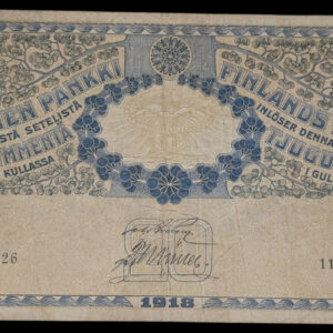 Finland 1918 20 Markkaa 1127826 Brg – Mul
