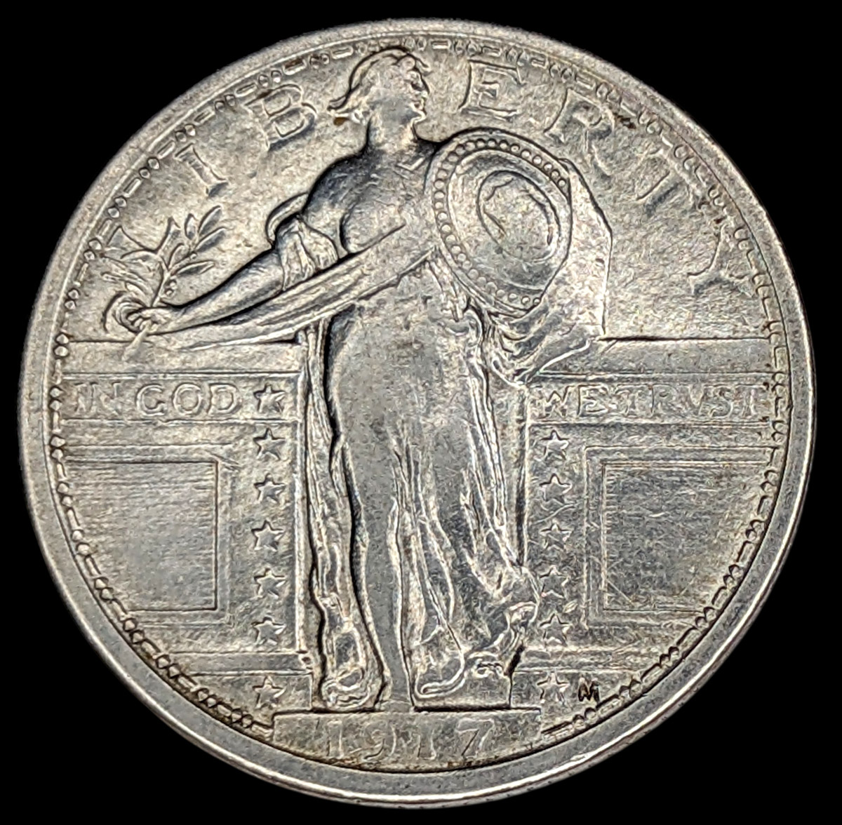 Yhdysvallat 25 Cents 1917 p