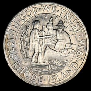 Yhdysvallat 50 Cents 1936 S, Rhode Island