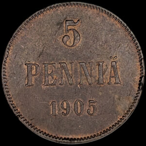 Finland 1905 5 Pennia