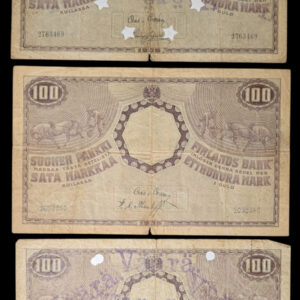 Finland 1909 (1917-18) 100 Markkaa 3pcs