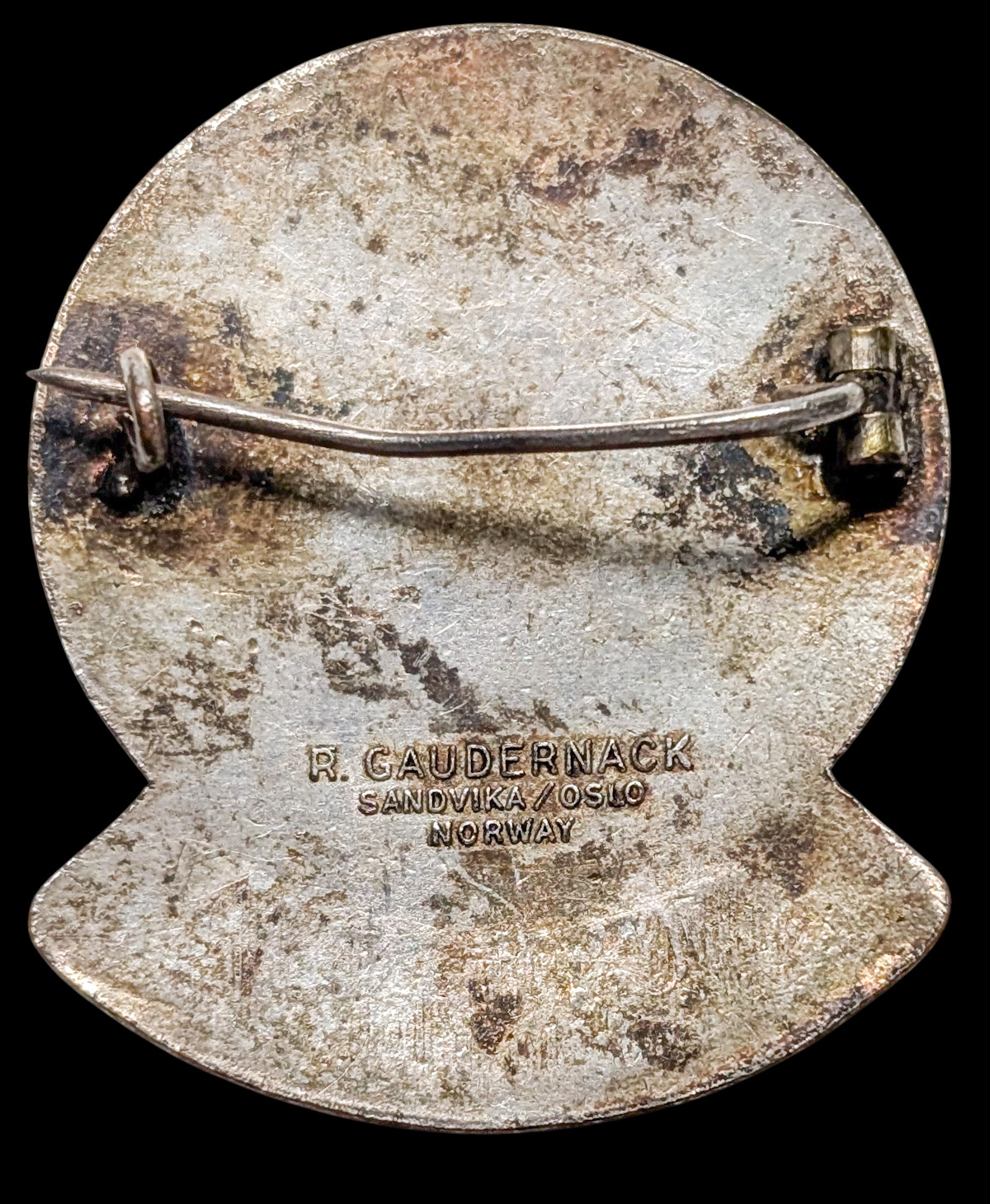 Oslo 1952 Winter Olympics Press Badge - Image 2