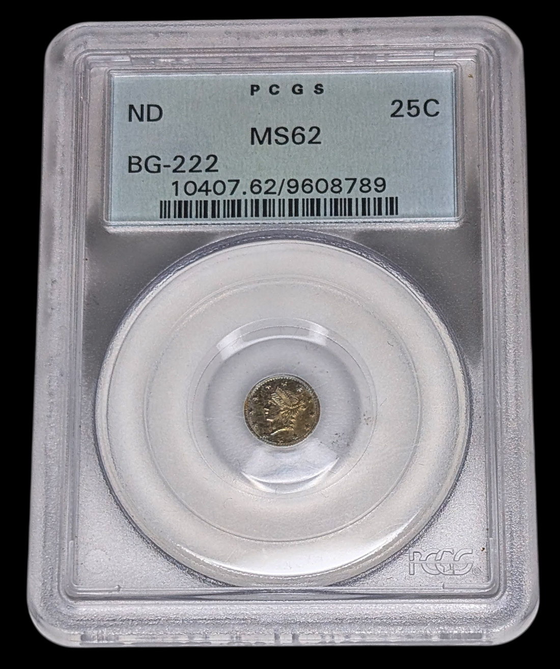 United States, ND (1853) 25 Cents, BG-222, PCGS MS-62