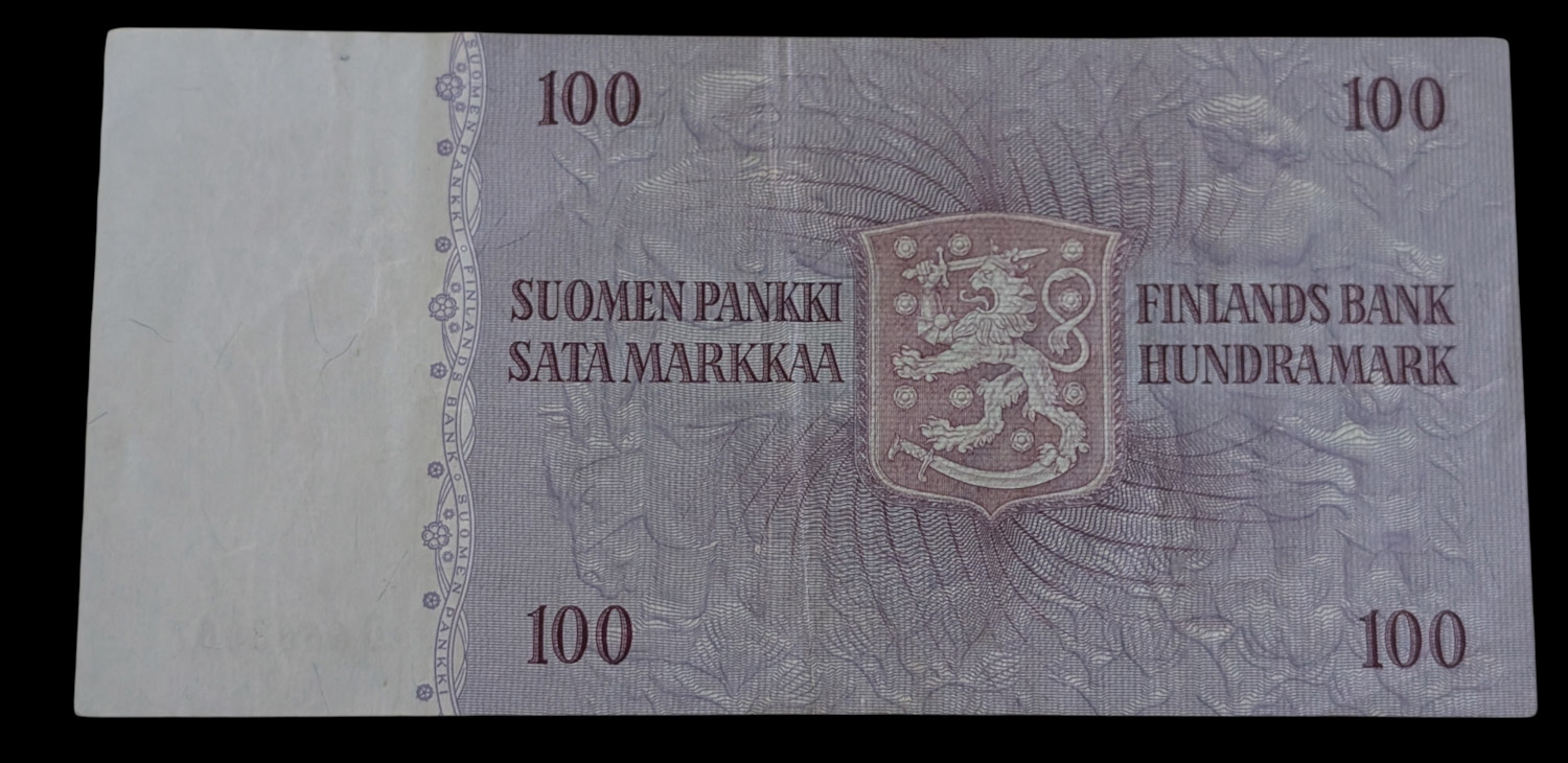 Finland 1963 100 Markkaa Litt. A D6668007 Uus - Vou - Image 2