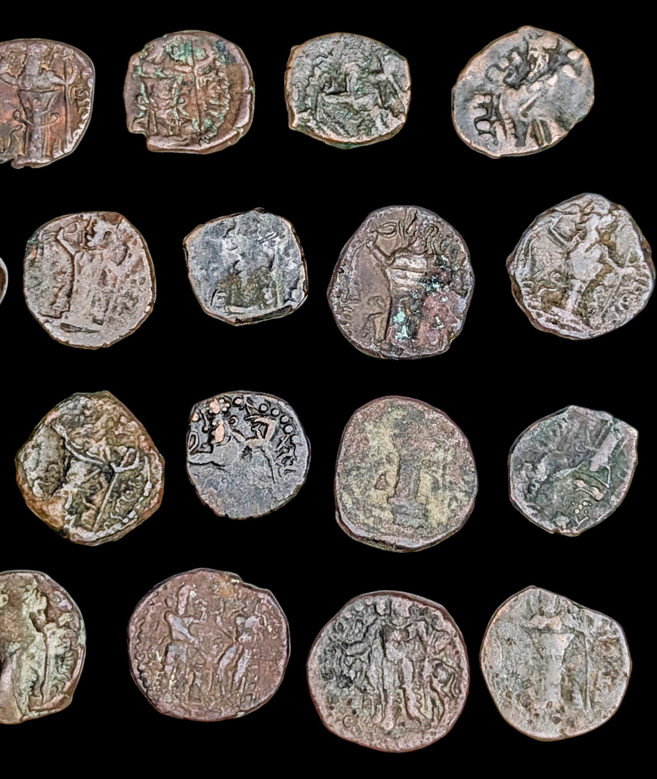 Kusano-sassanidit 270-350 jKr., Æ, 22 kpl - Image 6