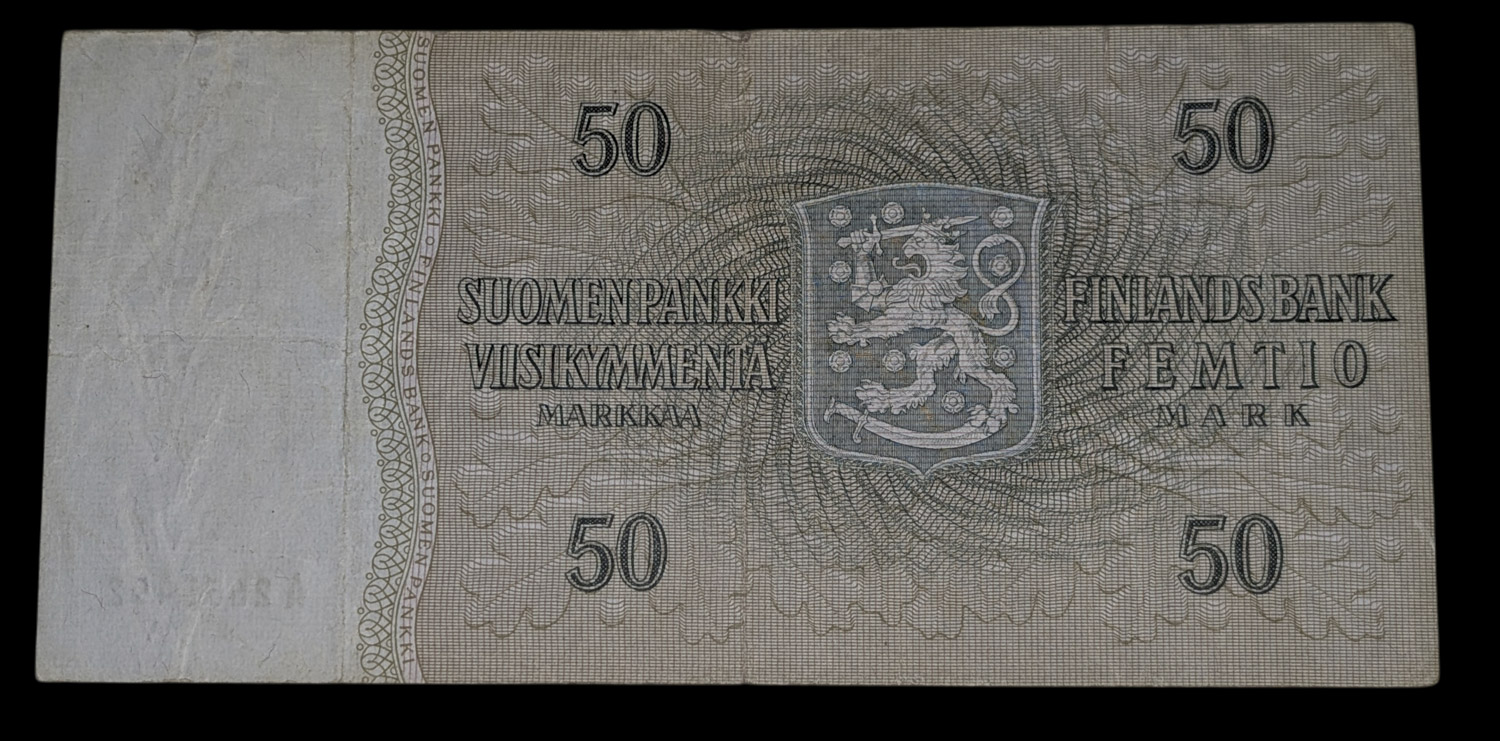 50 Markkaa 1963 Litt. A A2653452 Lei - Heä - Image 2