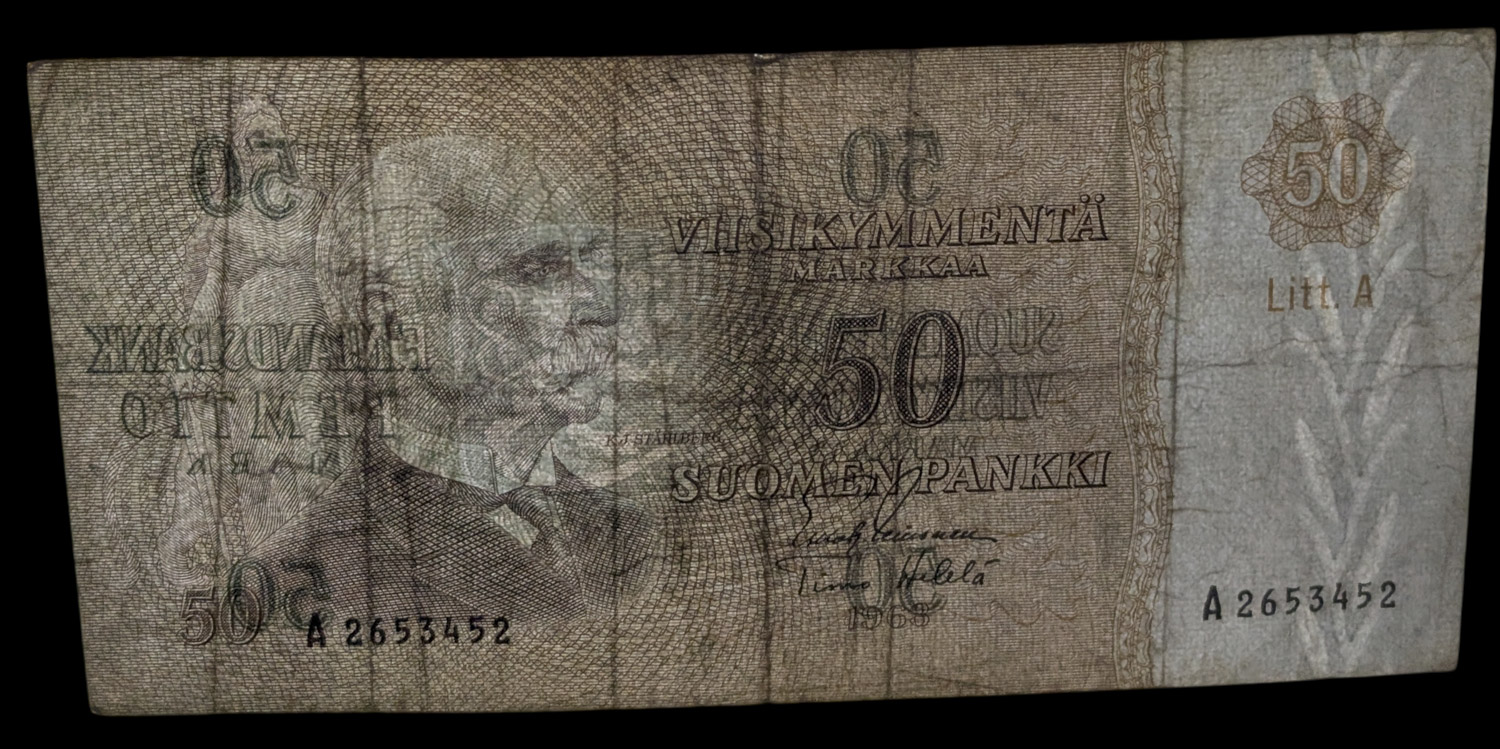50 Markkaa 1963 Litt. A A2653452 Lei - Heä - Image 3