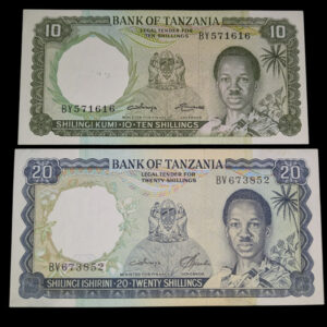 Tansania 10 & 20 Shillings 1966