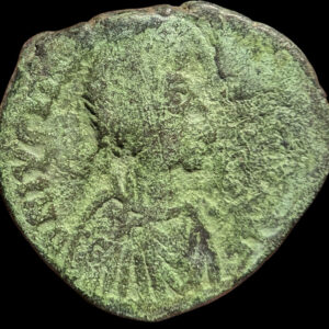 Bysantin Valtakunta, Justinianus I 527-565 AD, Æ Follis, Konstantinopoli