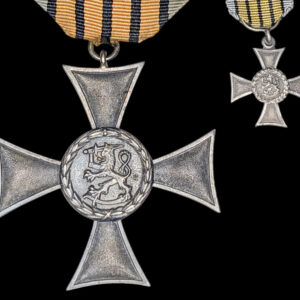 Finland, 1881-1936 Veterans Cross of the Old Finnish Army with Miniature