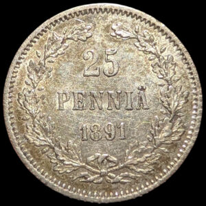 25 Penniä 1891