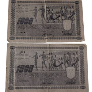 Finland 1945 1000 Markkaa Litt. A & Litt. B, 2pcs lot