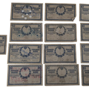 Finland 1909 5 Markkaa 13pcs lot
