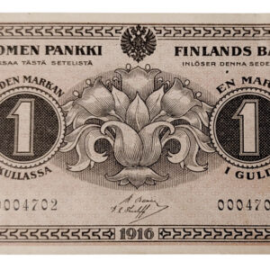 Finland 1916 1 Markka 0004702 Ba - The