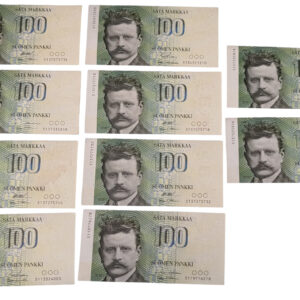 Finland 1986 100 Markkaa 10pcs lot