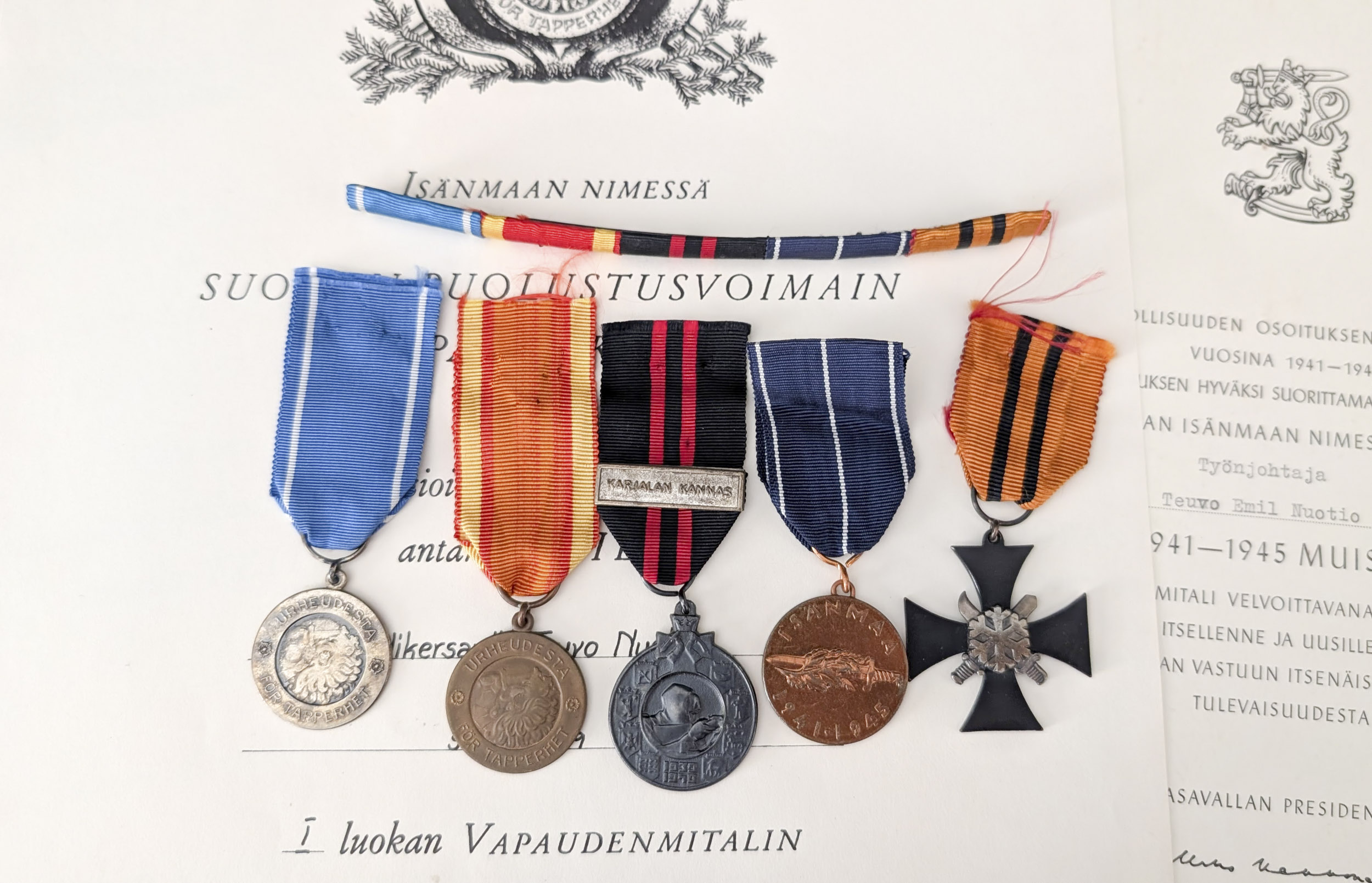 Finland, 1939-45 Winter & Continuation Wars Grouping with Documents - Image 2