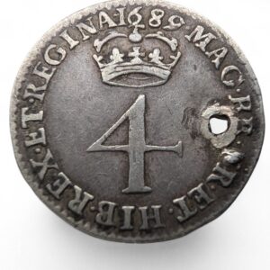 Iso-Britannia, Vilhelm ja Maria 4 Pence 1689