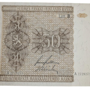 Finland 1945 50 Markkaa Litt. B A2728205 Rai - Als