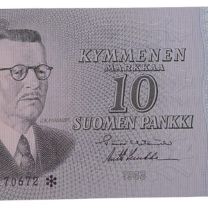 Finland 1963 10 Markkaa Litt. A Star/Replacement T0170672 Het - Luu