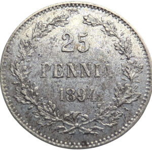 25 Penniä 1894 L