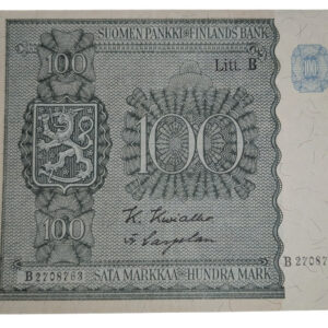 Finland 1945 100 Markkaa Litt. B B2708763 Kiv - Car