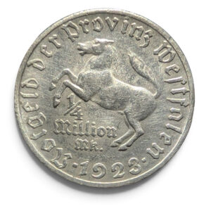 Saksa, Westfalen 1/4 Million Mark 1923