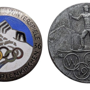 Garmisch-Partenkirchen 1936 Winter Olympic Badges