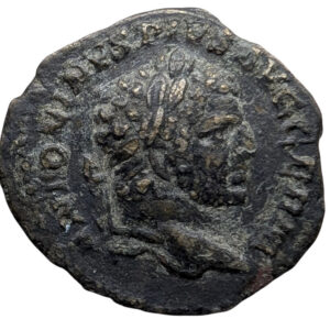 Caracalla 215 jKr., AR Denarius, Rooma