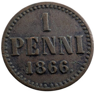 Finland 1866 1 Penni